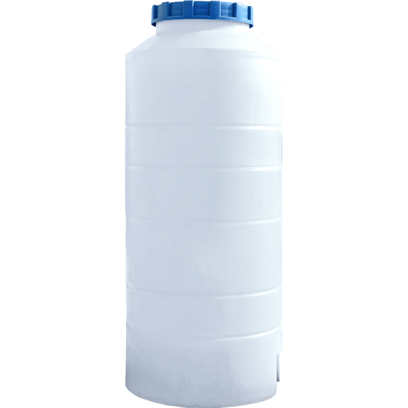 Бочка 300 л вузька вертикальна ВО ПБ біла Пласт бак